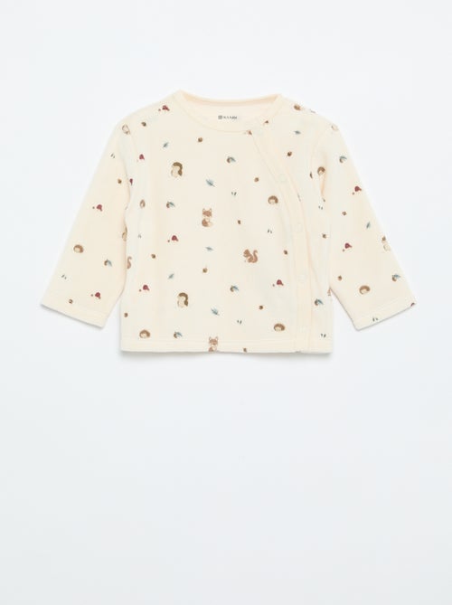 Pijama de 2 piezas de terciopelo - Kiabi