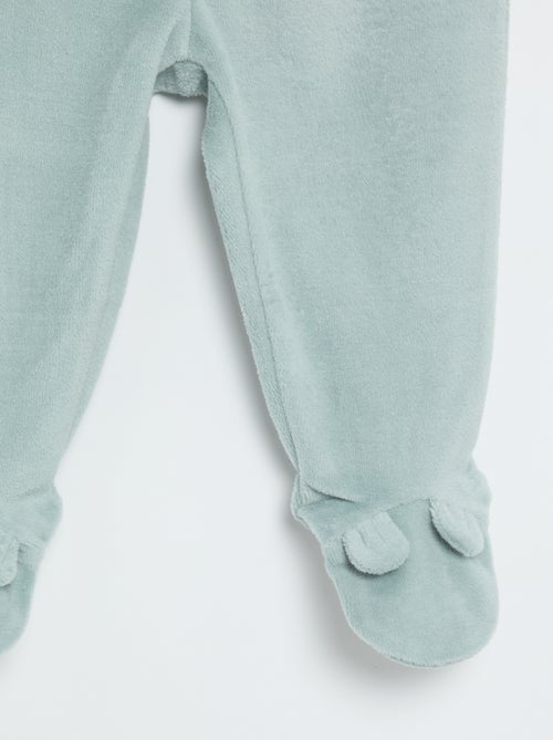 Pijama de 2 piezas de terciopelo - Kiabi