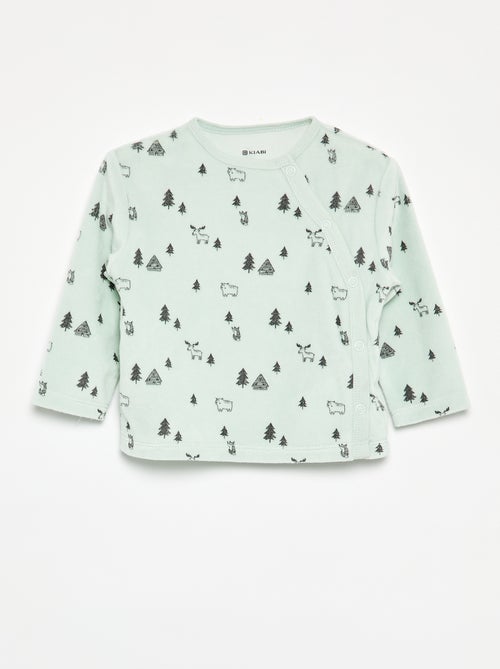 Pijama de 2 piezas de terciopelo - Kiabi