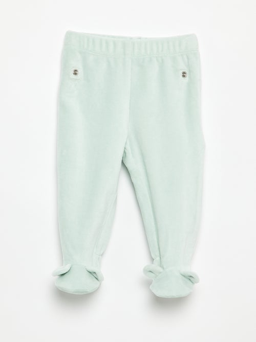 Pijama de 2 piezas de terciopelo - Kiabi