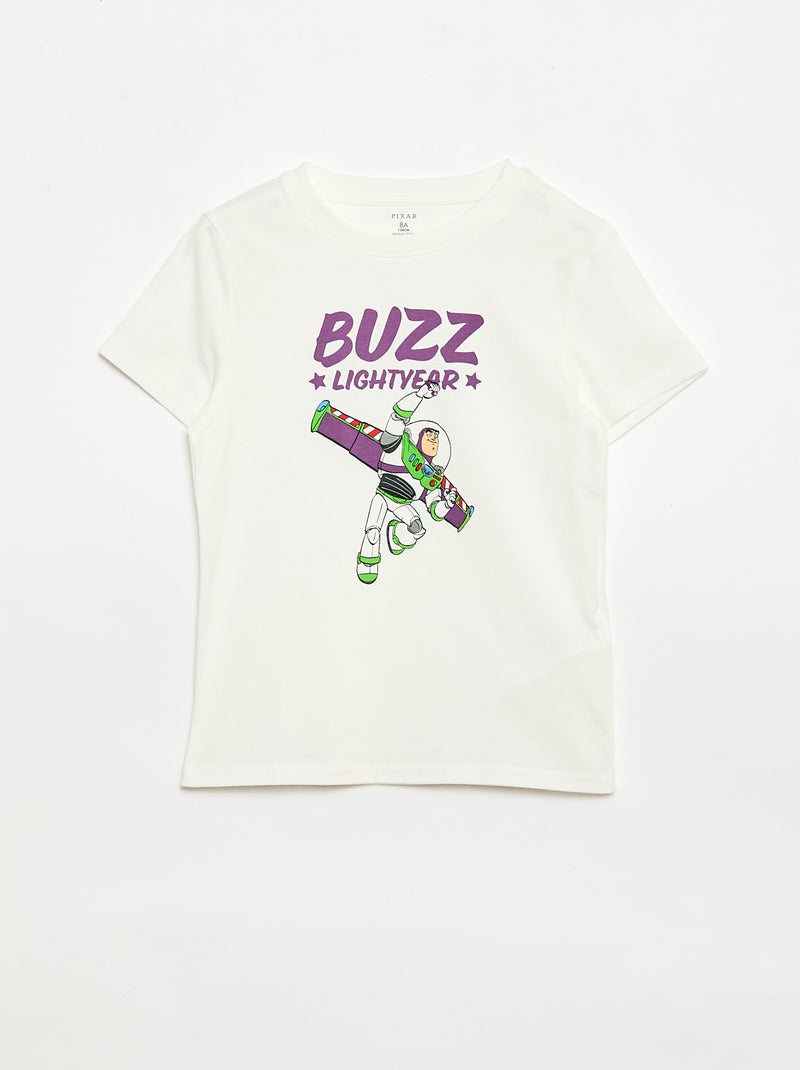 Pijama de 2 piezas "Disney" Pantalón corto + camiseta Blanco - Kiabi