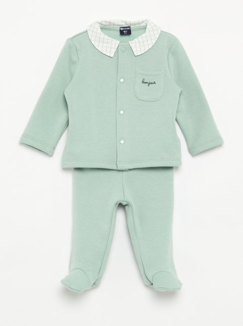 Pijama de 2 piezas efecto terciopelo - Kiabi Pijama de 2 piezas efecto terciopelo - Kiabi