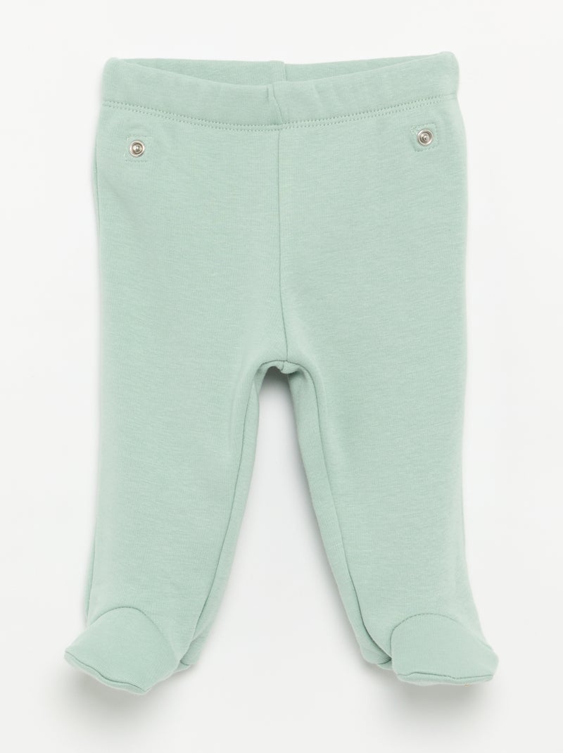 Pijama de 2 piezas efecto terciopelo Verde - Kiabi