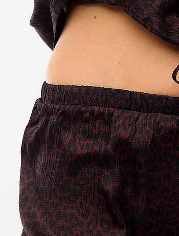 Pijama de 2 piezas en malla crepé