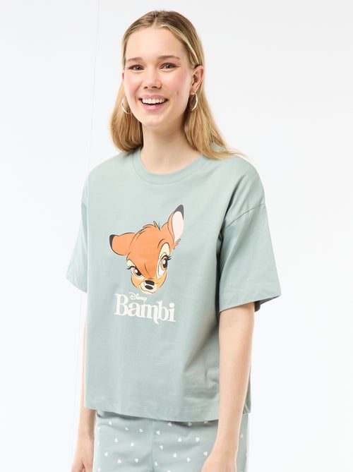 Pijama de 2 piezas estampado 'Bambi' - Kiabi