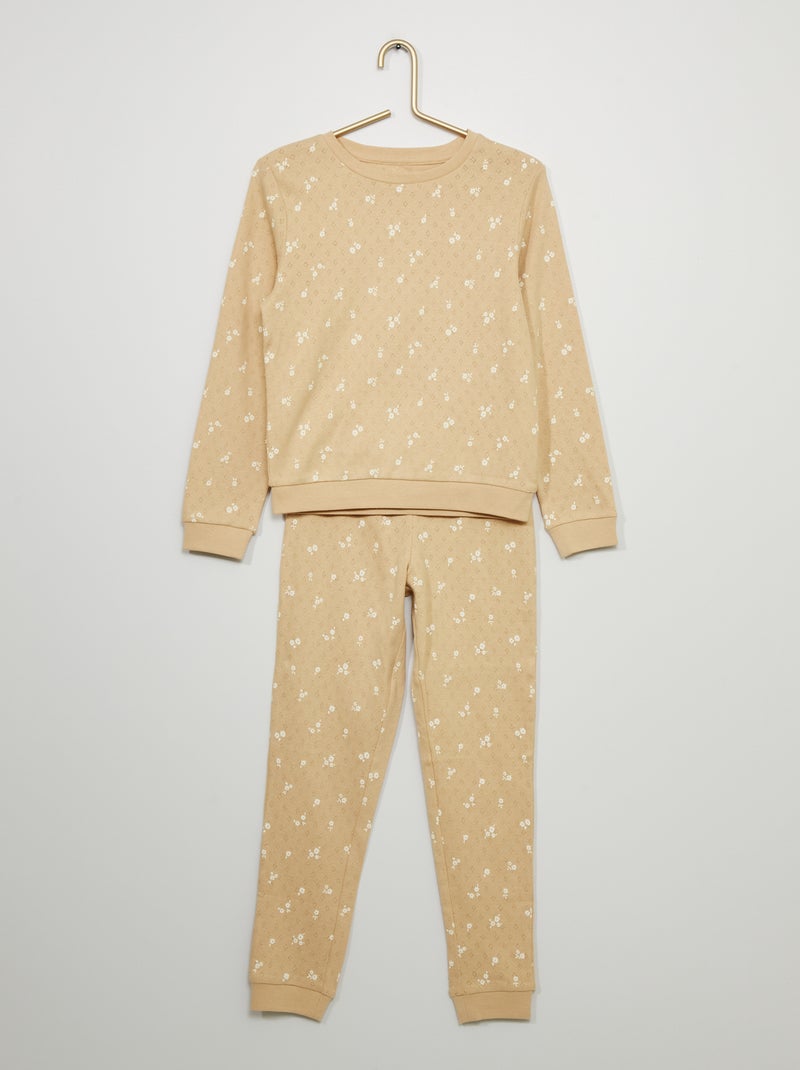 Pijama de 2 piezas estampado ROSA - Kiabi