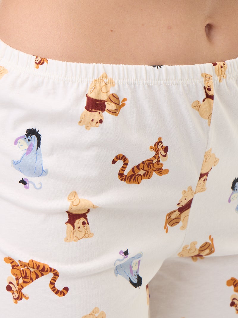 Pijama de 2 piezas estampado 'Winnie the Pooh' Blanco - Kiabi