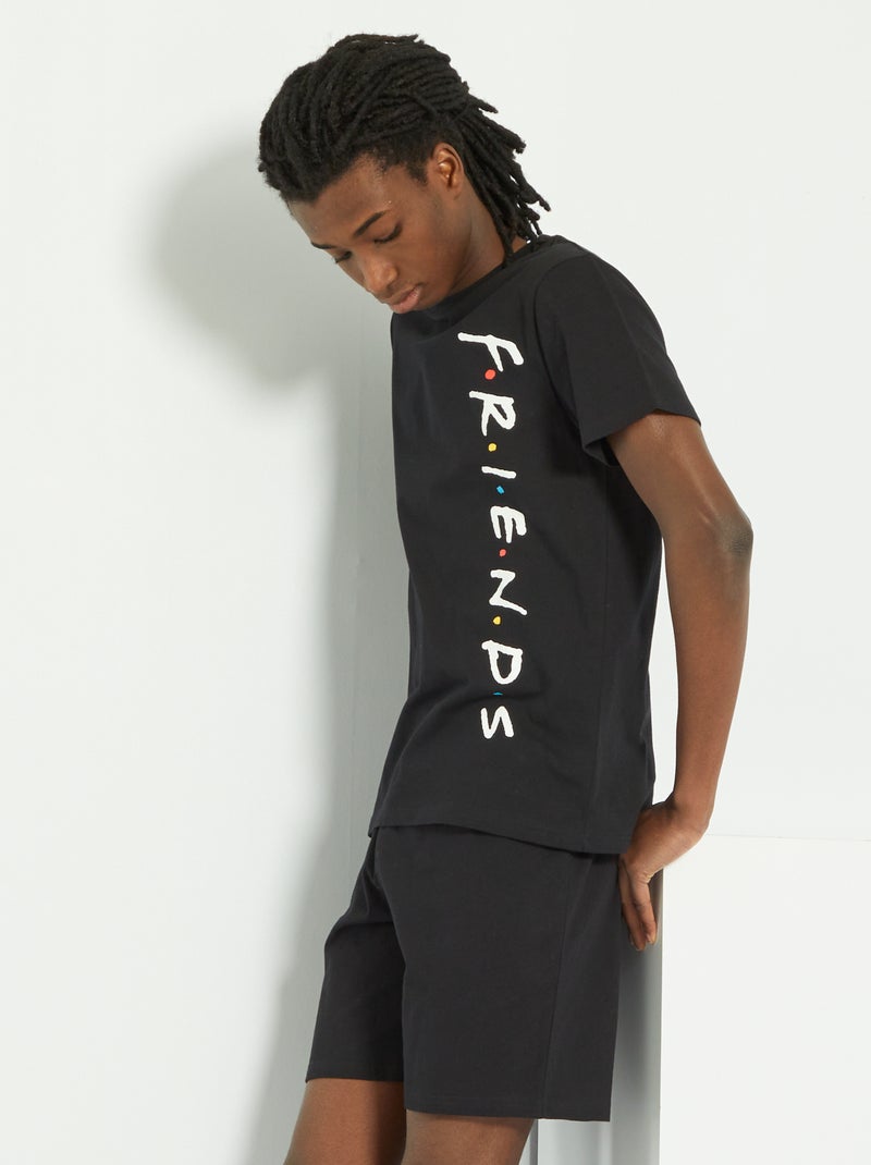 Pijama de 2 piezas 'Friends' negro - Kiabi