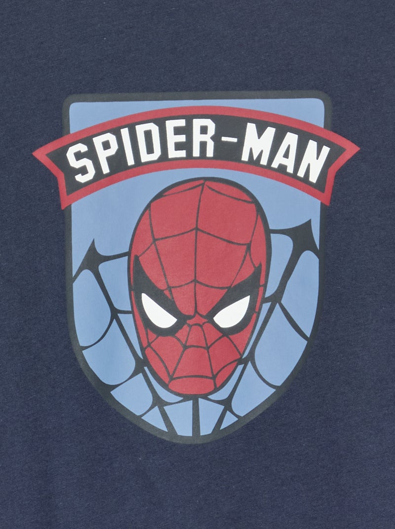 Pijama de 2 piezas "Marvel" - Camiseta de manga larga + pantalón Azul marino - Kiabi