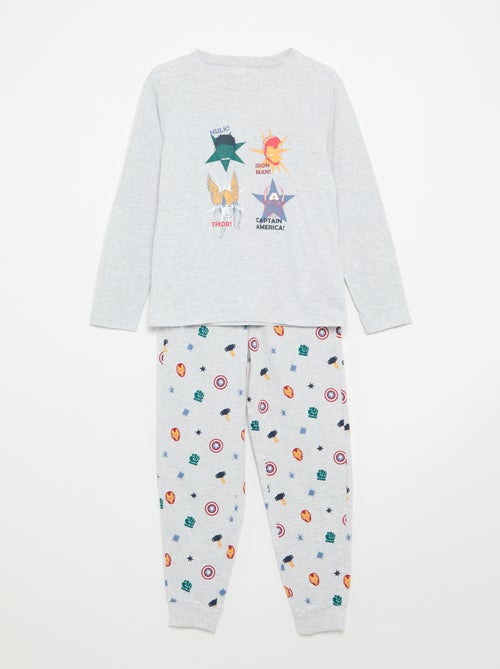 Pijama de 2 piezas 'Marvel' - Camiseta de manga larga + pantalón - Kiabi