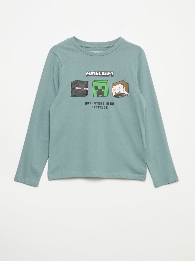 Pijama de 2 piezas 'Minecraft' Verde - Kiabi
