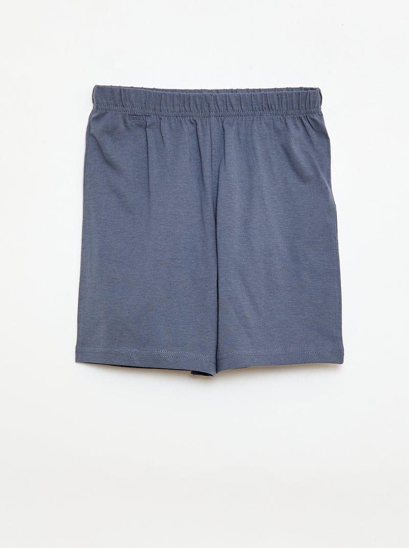 Pijama de 2 piezas Pantalón corto + camiseta Naranja - Kiabi
