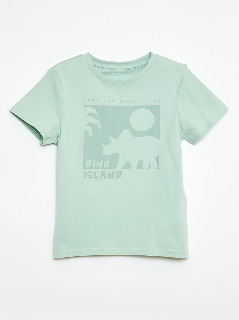 Pijama de 2 piezas Pantalón corto + camiseta Verde - Kiabi