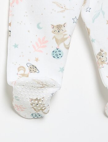 Pijama de 2 piezas 'Petit Béguin' - Camiseta de manga larga + pantalón con pies