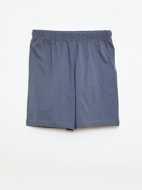 Pijama de 2 piezas short + camiseta - Kiabi