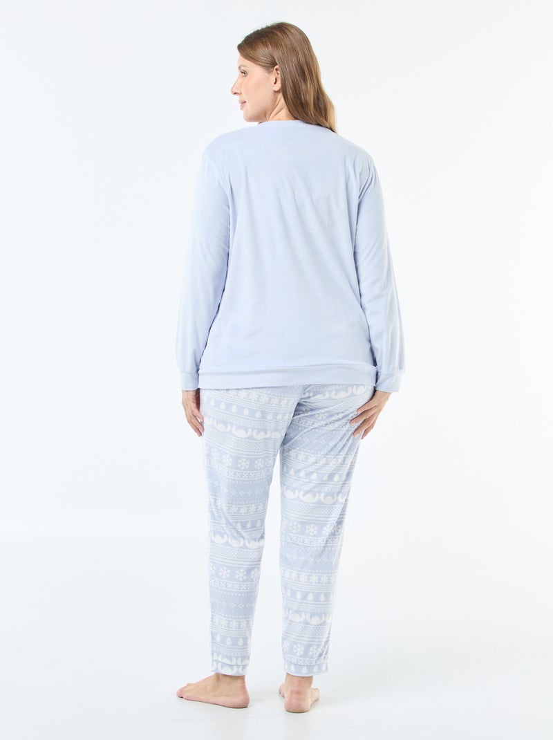 Pijama de 2 piezas 'Simba' 'El Rey León' 'Disney' en polar Azul - Kiabi