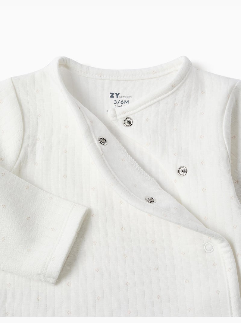 Pijama de algodón acolchado Blanco - Kiabi