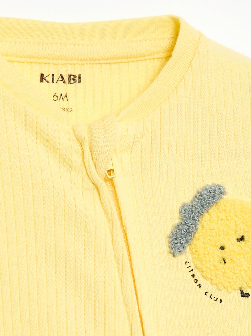 Pijama de algodón Amarillo - Kiabi