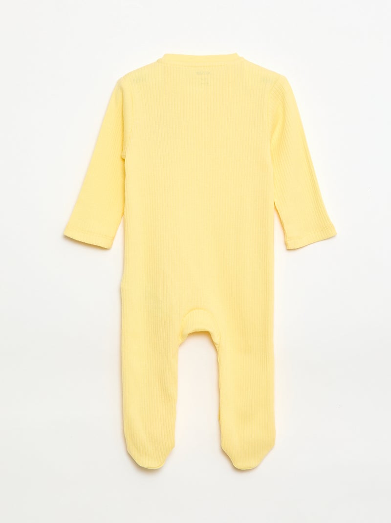 Pijama de algodón Amarillo - Kiabi