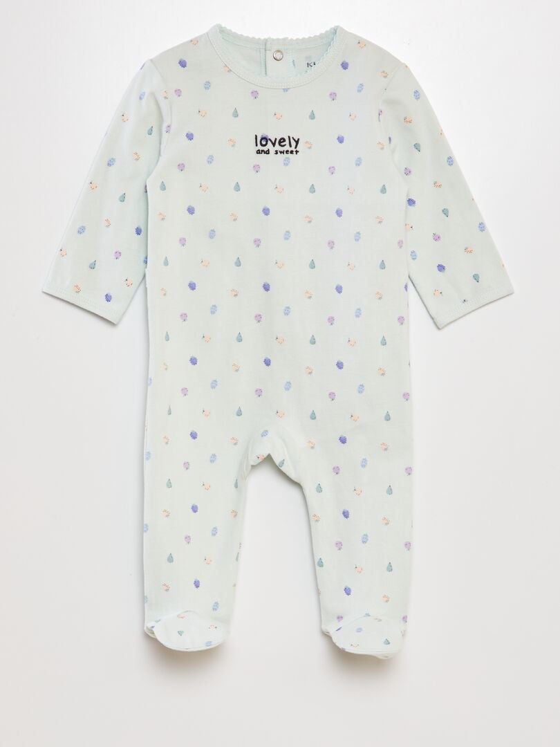 Pijama de algodón AZUL - Kiabi