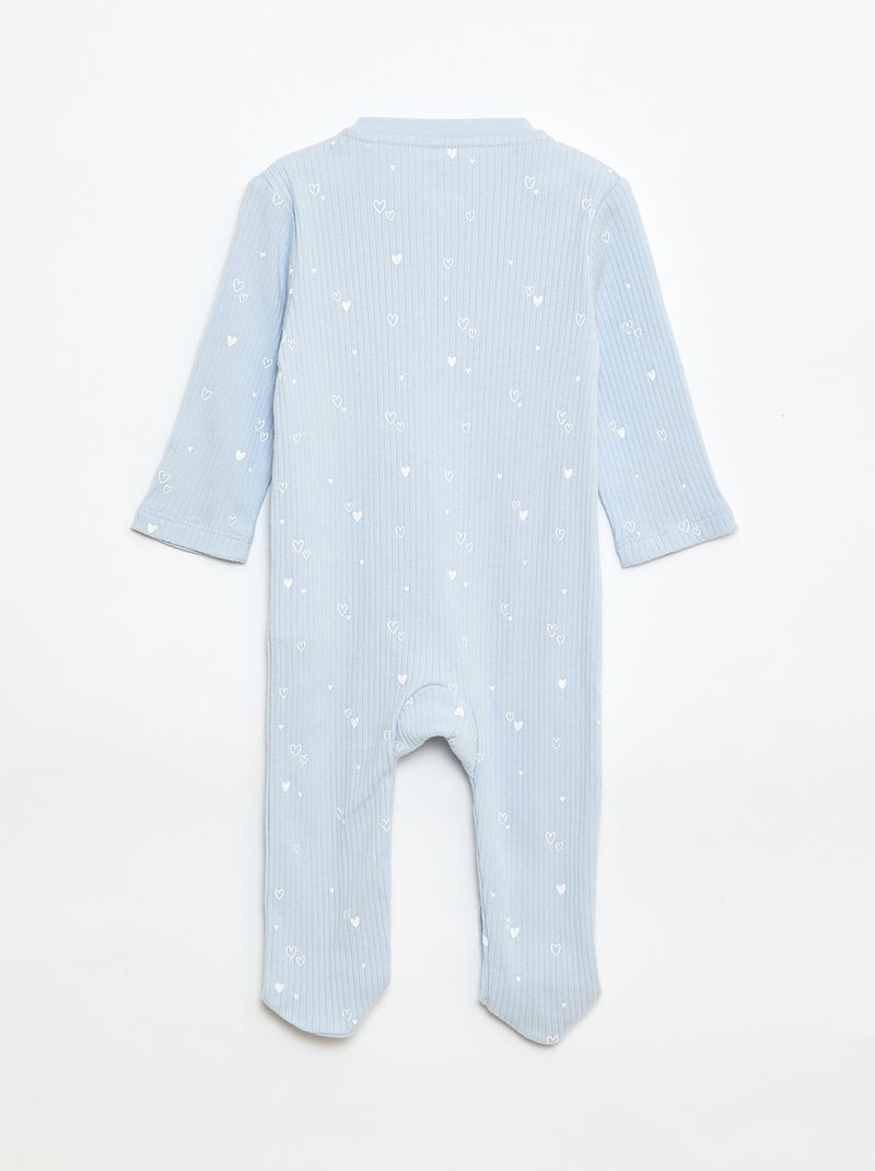 Pijama de algodón Azul - Kiabi
