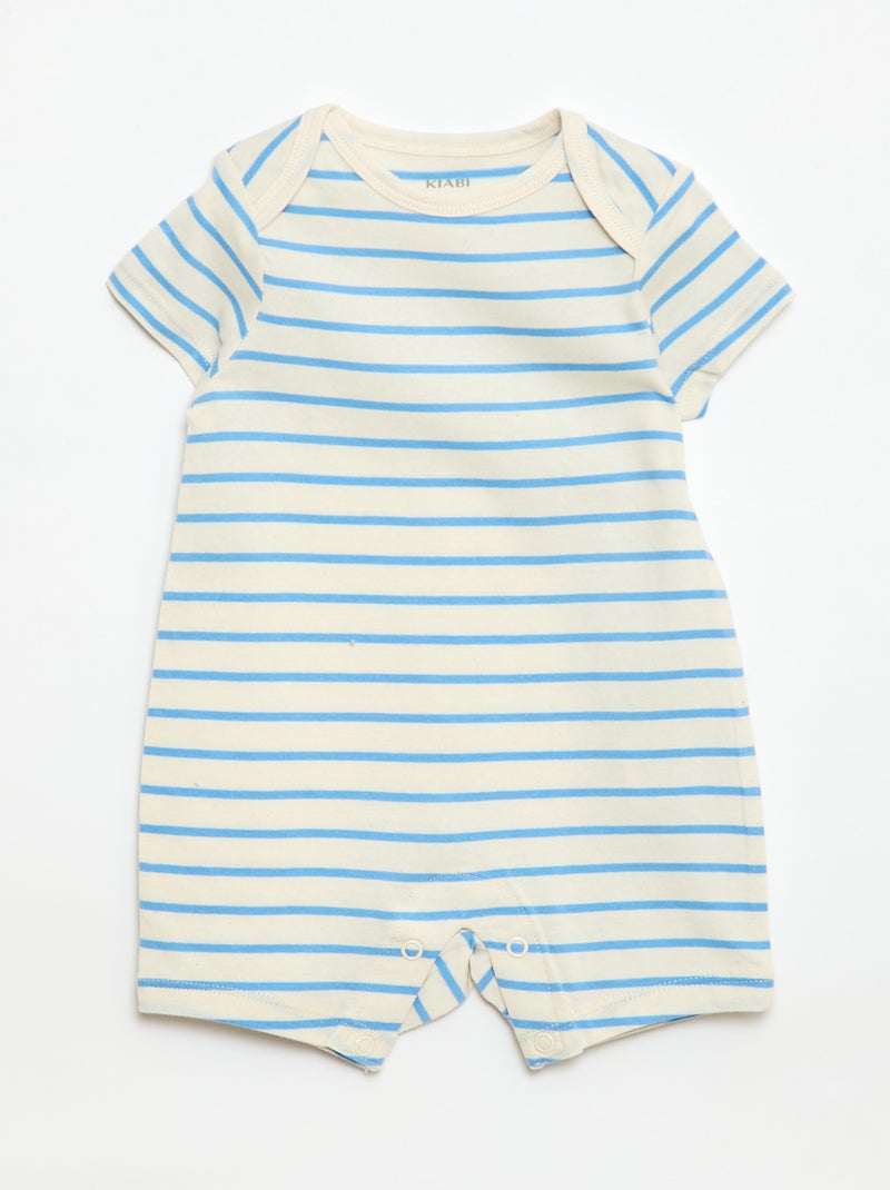 Pijama de algodón Azul - Kiabi