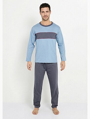 Pijama de algodón bicolor - Afibel