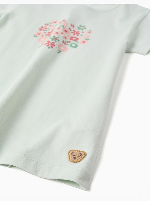 Pijama de algodón con estampado de flores - Kiabi Pijama de algodón con estampado de flores - Kiabi
