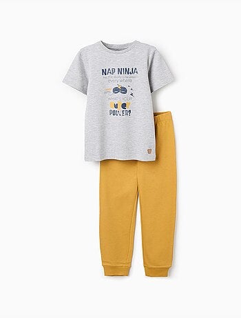 Pijama de algodón con estampado Nap Ninja
