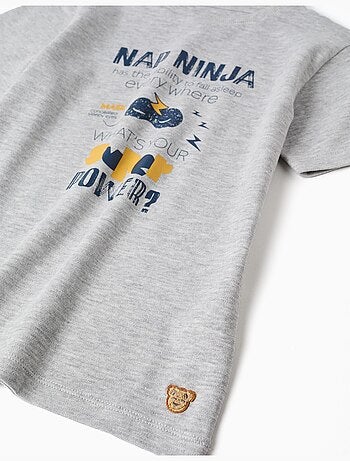 Pijama de algodón con estampado Nap Ninja