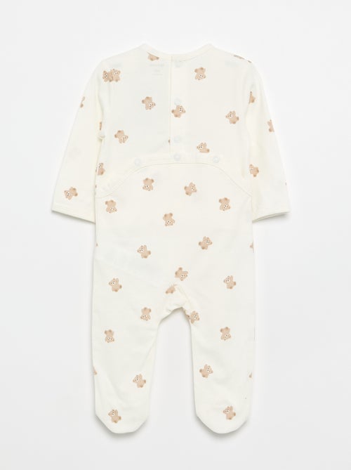 Pijama de algodón de jersey para dormir - Kiabi Pijama de algodón de jersey para dormir - Kiabi
