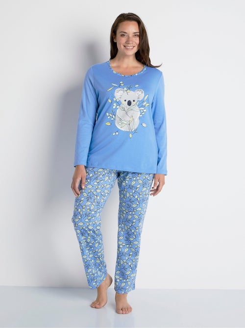 Pijama de algodón estampado con estampado de koalas - Afibel - Kiabi