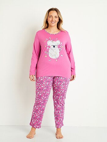 Pijama de algodón estampado con estampado de koalas - Afibel