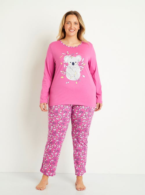 Pijama de algodón estampado con estampado de koalas - Afibel - Kiabi