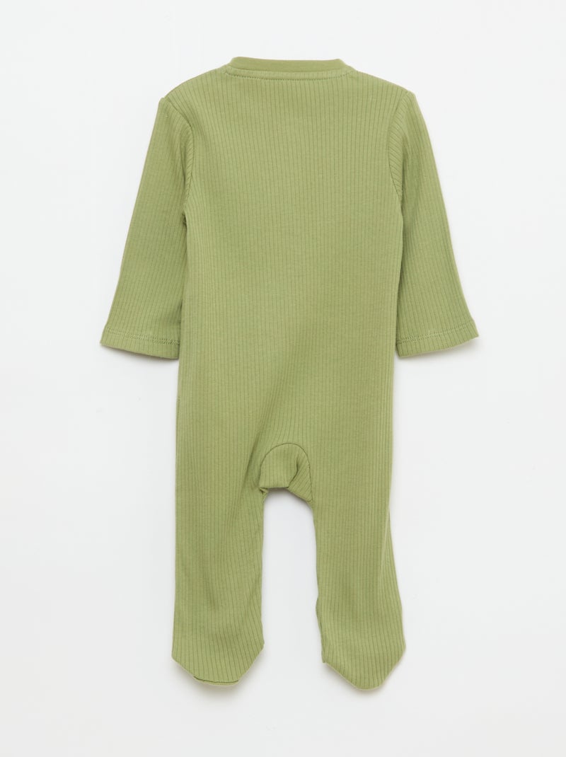 Pijama de algodón Kaki - Kiabi