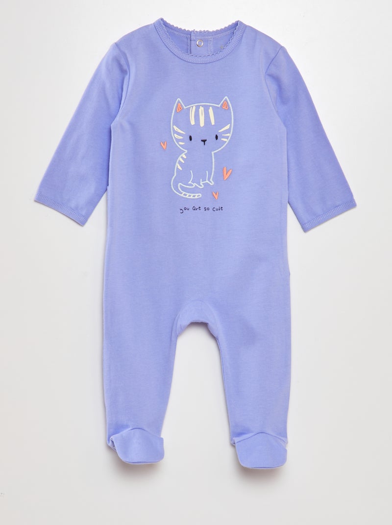 Pijama de algodón PURPURA - Kiabi