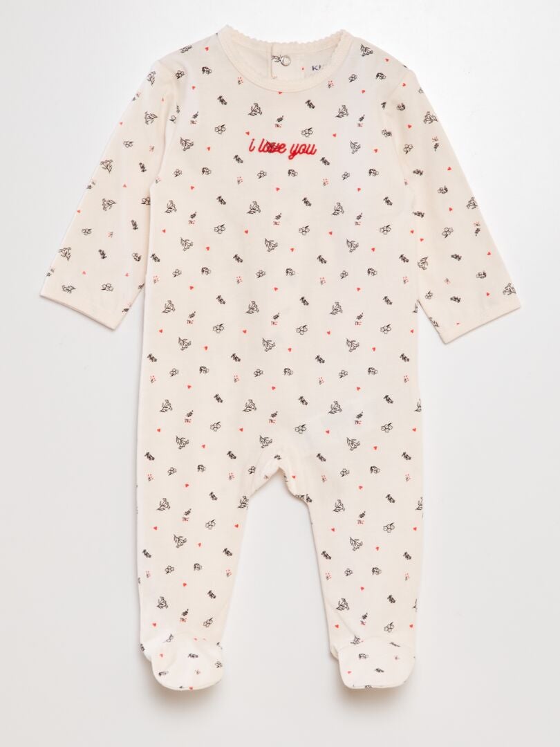 Pijama de algodón ROSA - Kiabi