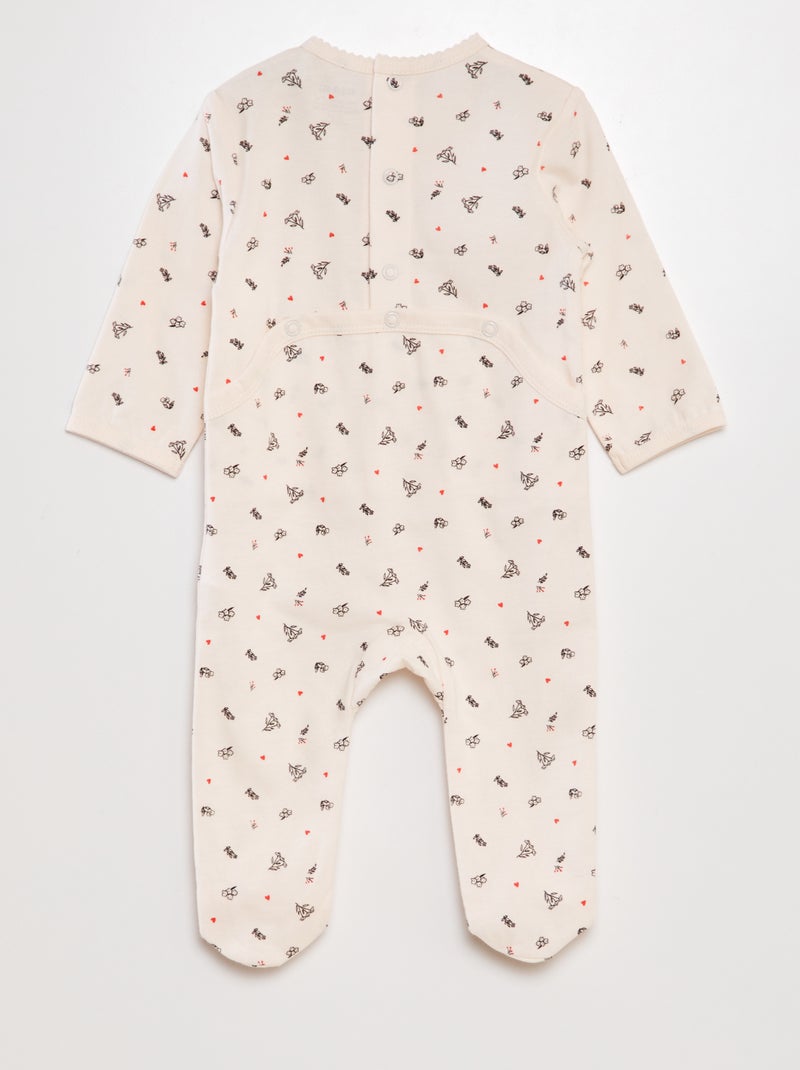 Pijama de algodón ROSA - Kiabi