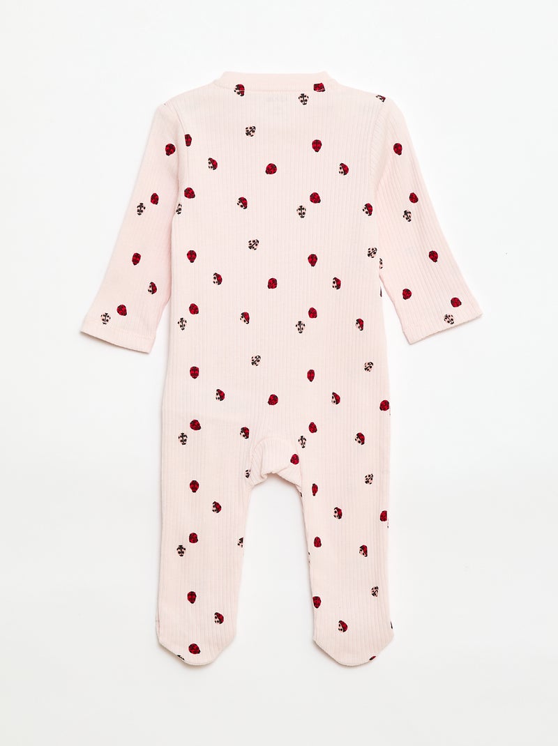 Pijama de algodón Rosa - Kiabi