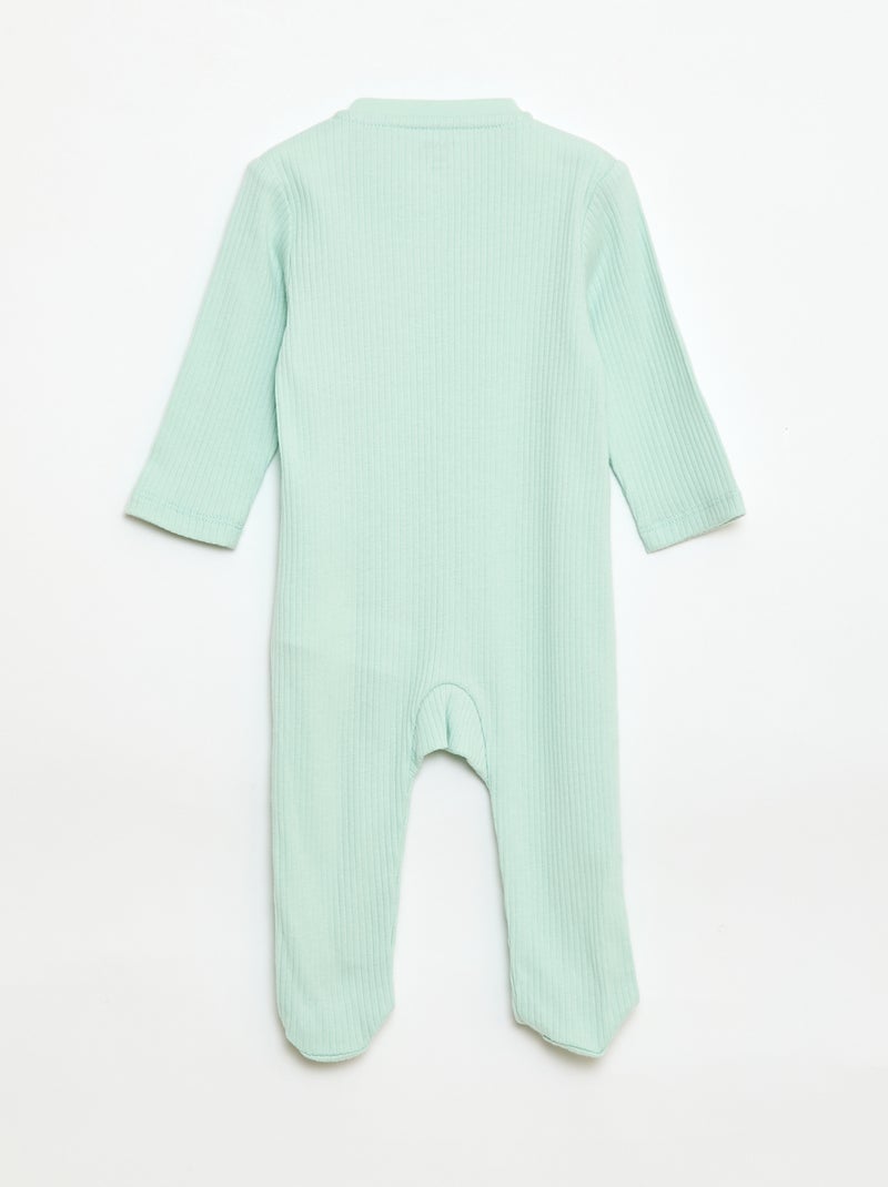 Pijama de algodón Verde - Kiabi