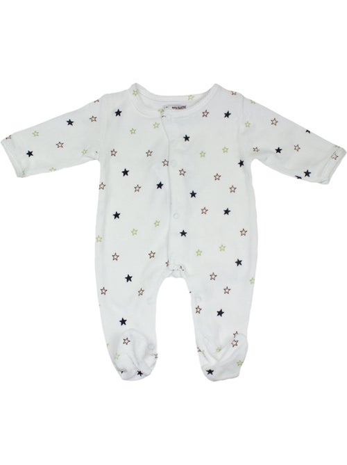 Pijama de bebé de terciopelo Etoiles de Les Chatounets - Kiabi Pijama de bebé de terciopelo Etoiles de Les Chatounets - Kiabi