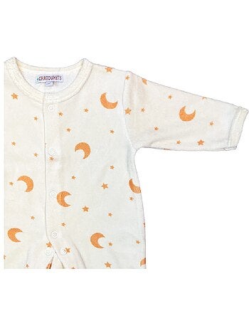 Pijama de bebé de terciopelo Moon de Les Chatounets