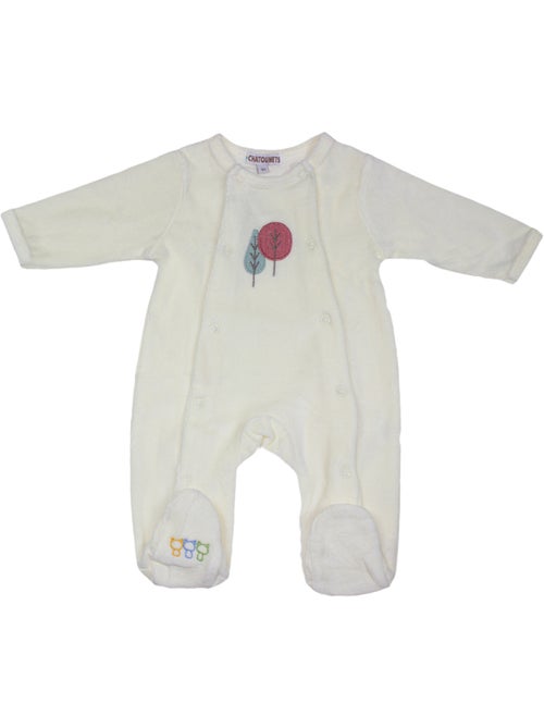 Pijama de bebé de terciopelo Raton laveur de Les Chatounets - Kiabi Pijama de bebé de terciopelo Raton laveur de Les Chatounets - Kiabi