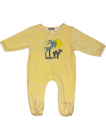 Pijama de bebé de terciopelo Sahara de Les Chatounets