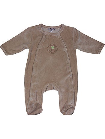 Pijama de bebé de terciopelo Sahara de Les Chatounets