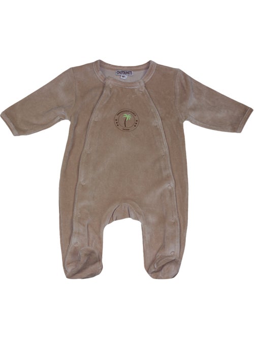 Pijama de bebé de terciopelo Sahara de Les Chatounets - Kiabi