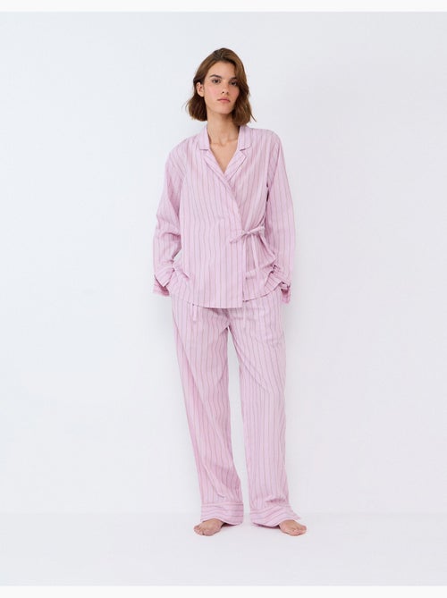 Pijama de camisa de rayas, mo fashion - Kiabi