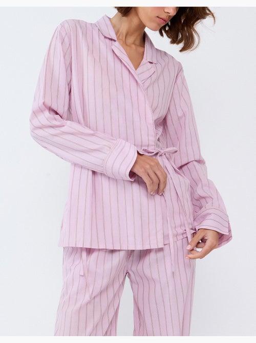 Pijama de camisa de rayas, mo fashion - Kiabi