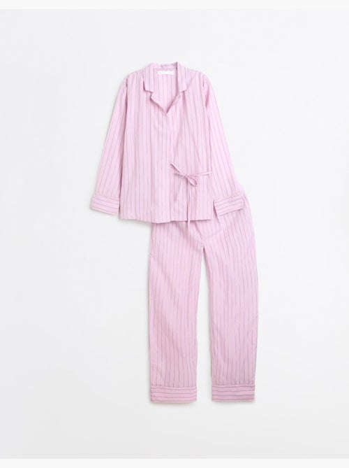 Pijama de camisa de rayas, mo fashion - Kiabi