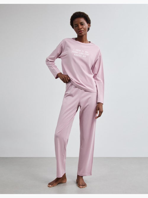 Pijama de camiseta estampada, mo fashion - Kiabi